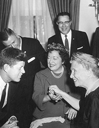 Helen Keller et le président Kennedy